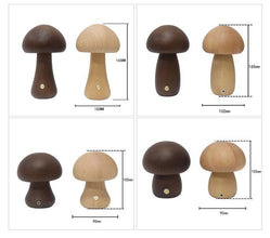 Wooden Mushroom LED Night Light